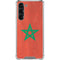 Morocco Flag Distressed Galaxy S23 Plus Clear Case